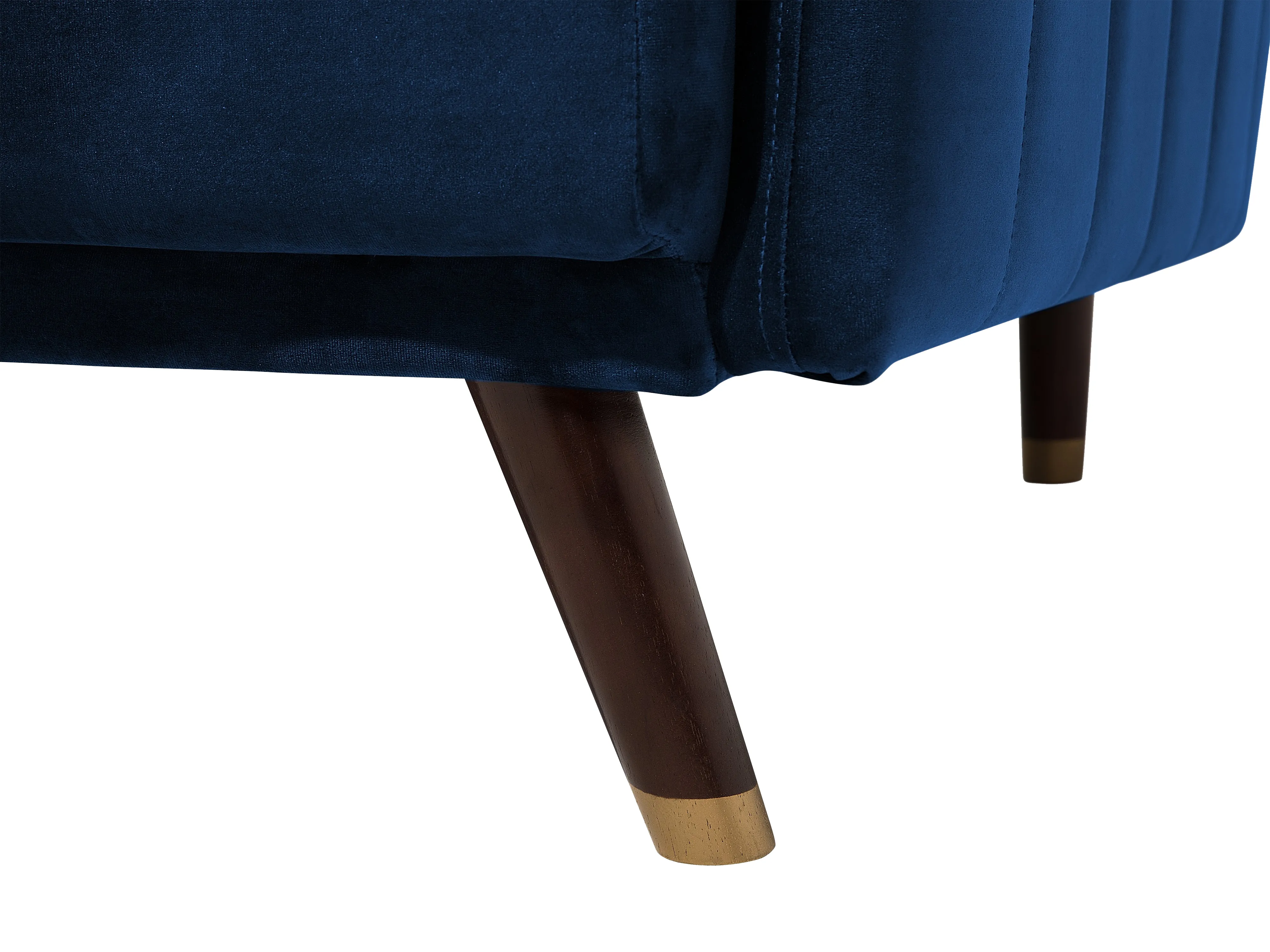Slaapbank 3-zits SENJA Fluweel Marineblauw