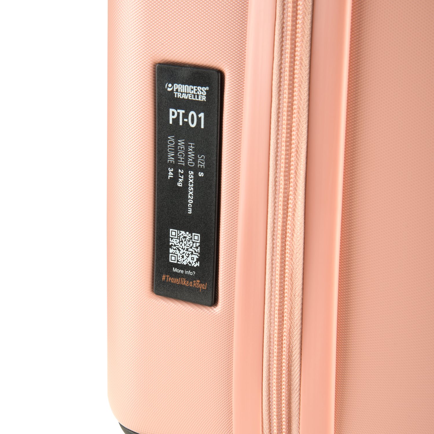 Princess Traveller PT-01 Deluxe Cabin Trolley peony pink