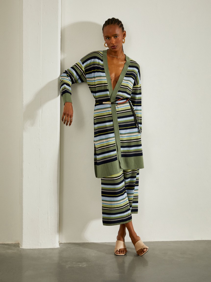 Cardigan de riscas