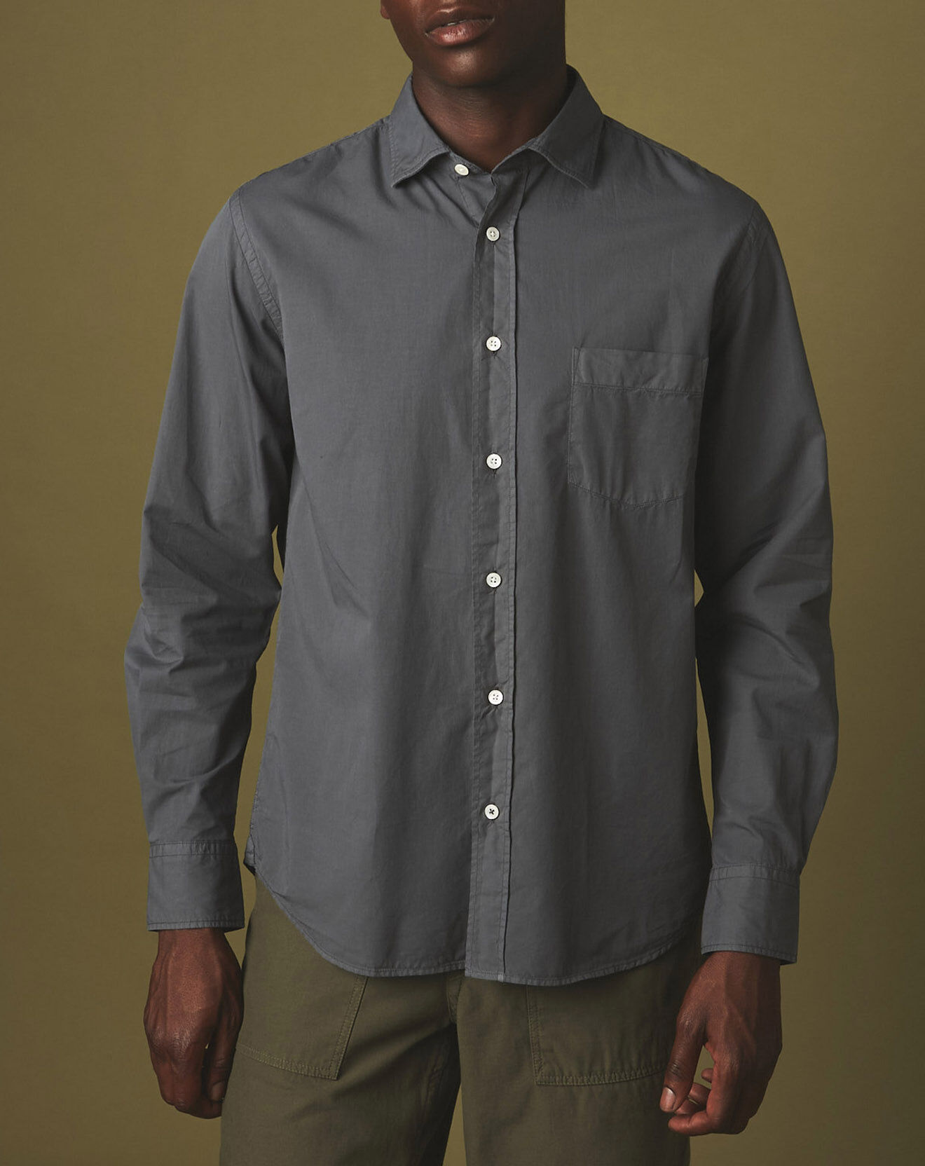 Hartford Chemise regular Paul Pat graphite