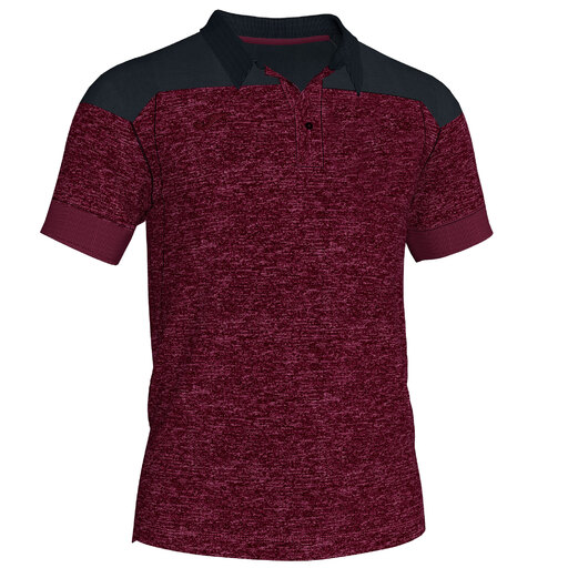 Polo Manga Corta Joma Winner Ii Burdeos Negro