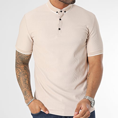 Polo Manches Courtes Beige