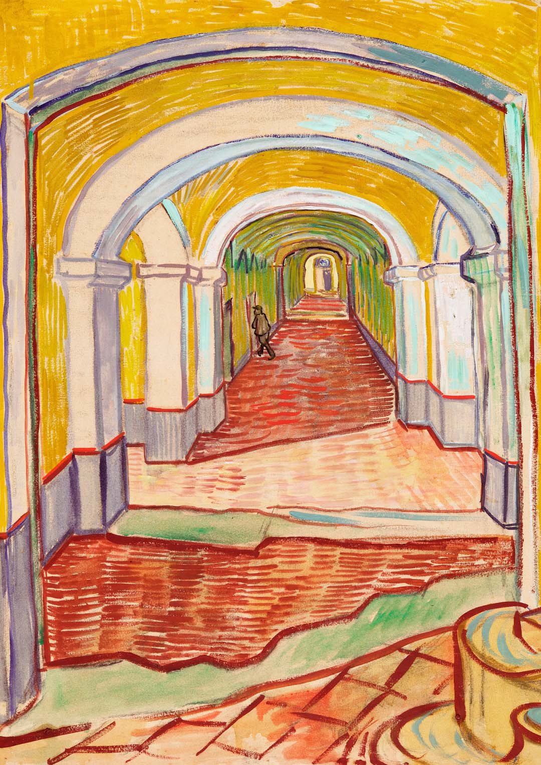 Korridor im Irrenhaus von Van Gogh