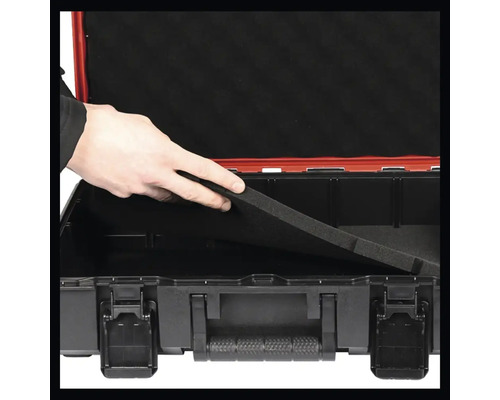 Einhell E-Case SF systeemkoffer inclusief roosterschuim 330 x 131 x 444 mm, spatwaterdicht