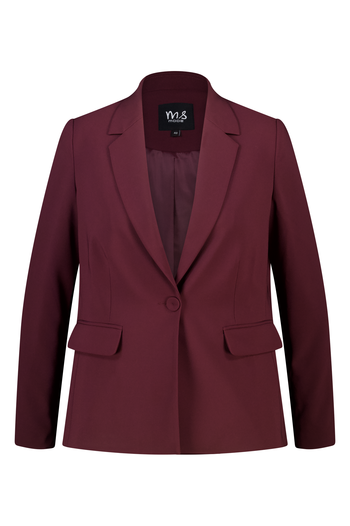 Klassieke blazer Bordeaux