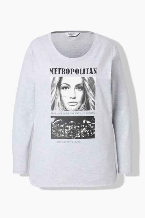 T-Shirt, Foto-Print, Langarm