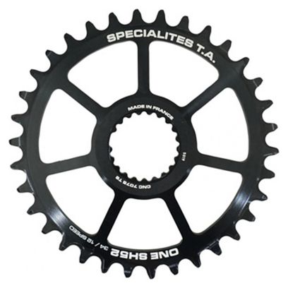PLATEAU VTT DIRECT MOUNT  POUR SHIMANO XTR M9100 - XT M8100 - SLX M7100 TA ONE SH52 34DTS COMP M900 10-11-12V. NOIR