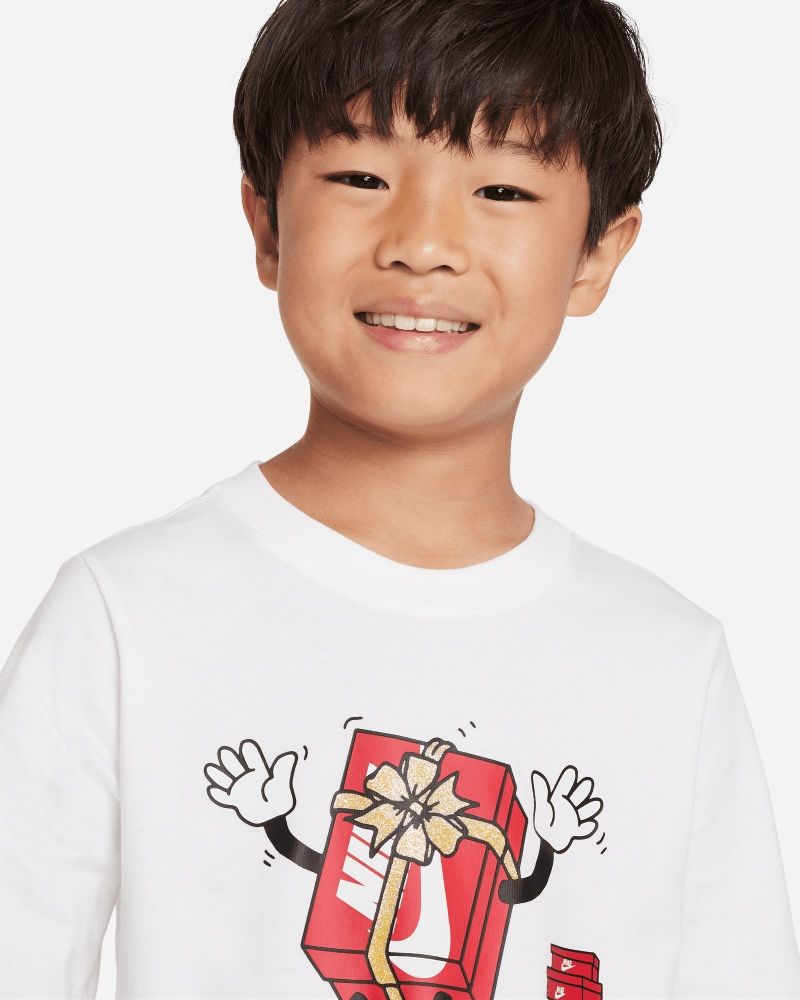 T-shirt manches longues Nike Sportswear Blanc pour enfant
