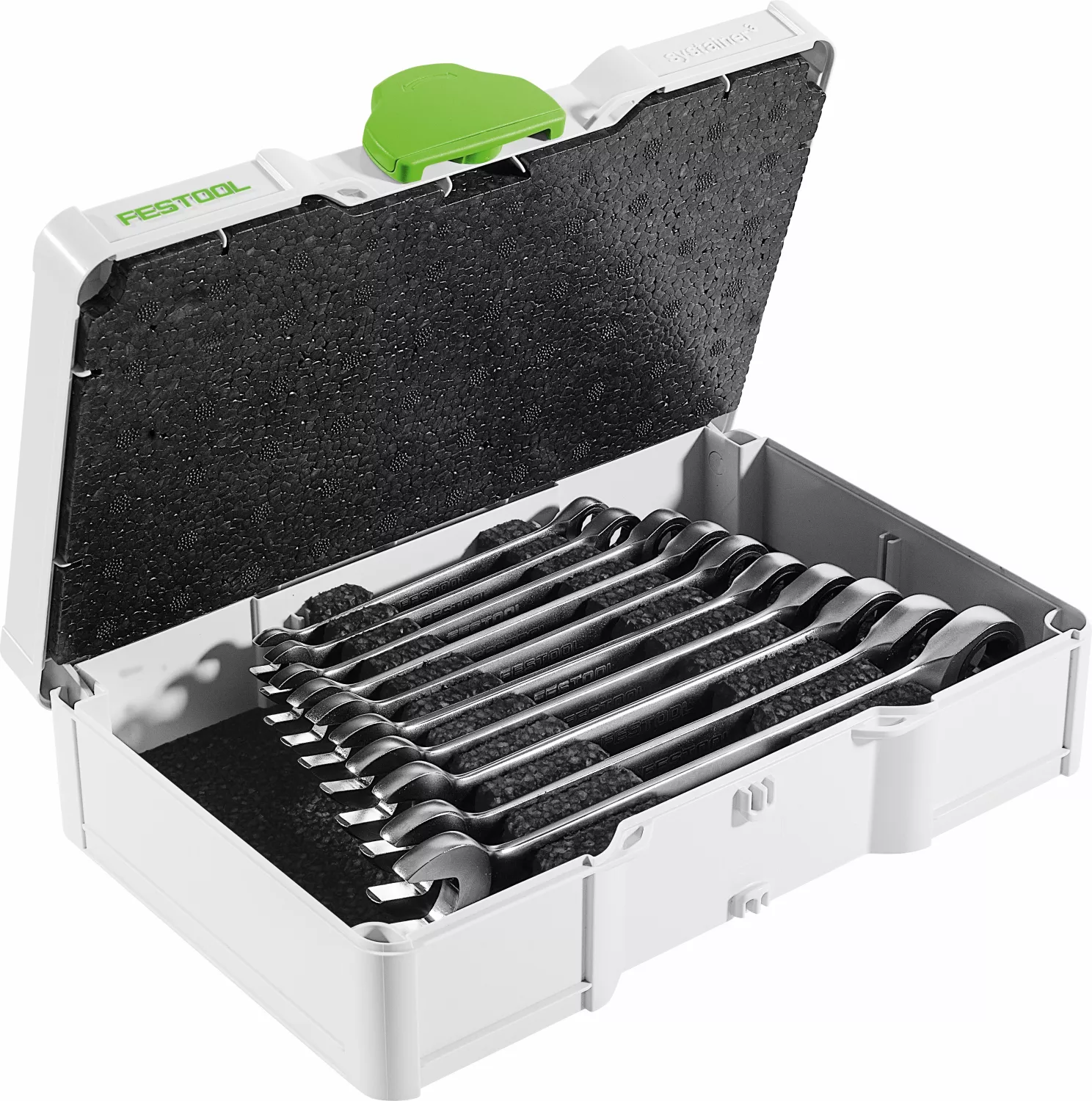 Festool SYS3 S 76-RRS-Set Ringratelsleutelset 10-delig in systainer - 8-17mm