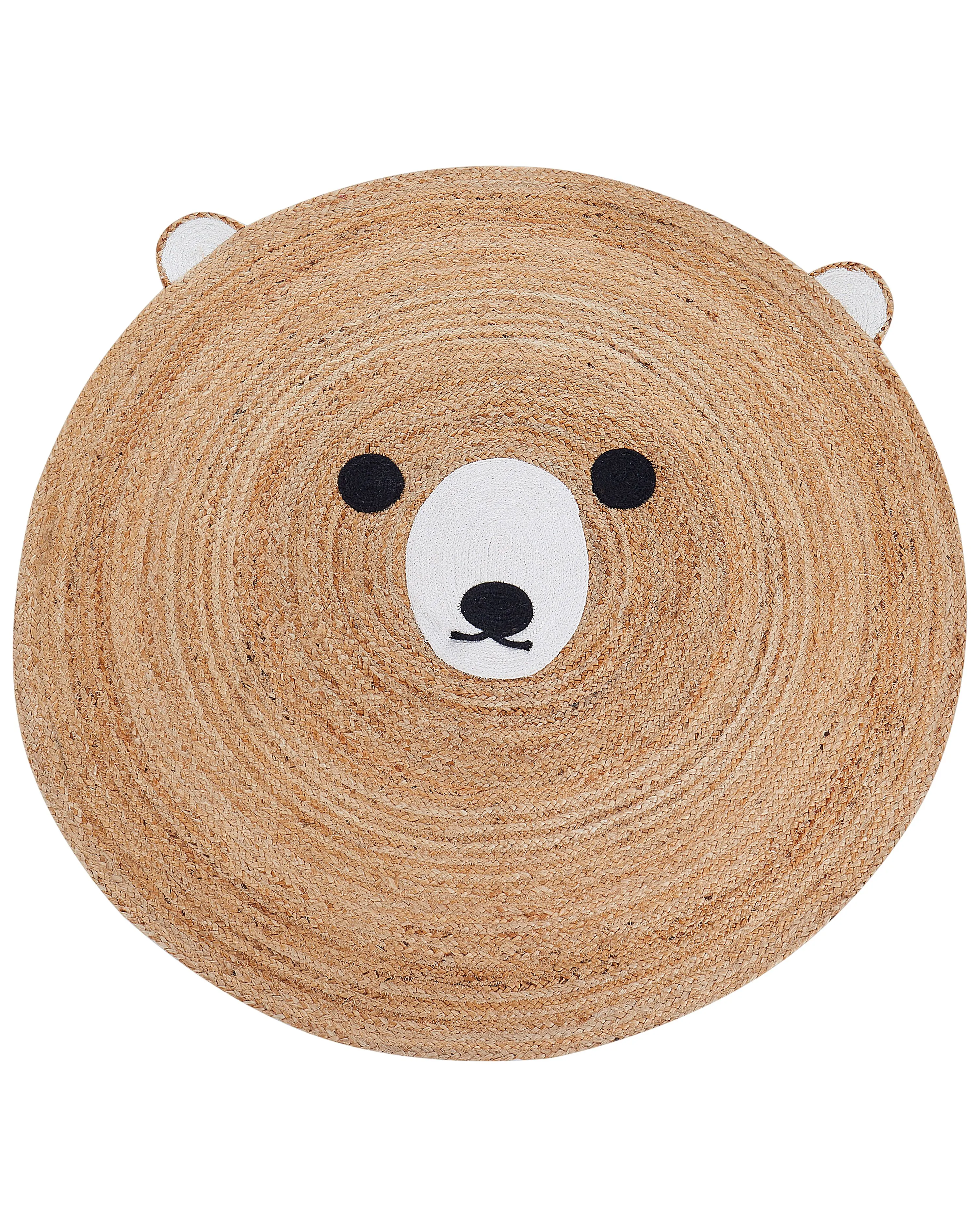 Kindervloerkleed KOSALAR Beige ø 120 cm Jute