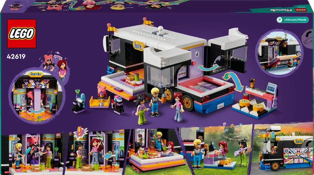 LEGO®FRIENDS 42619 - LE TOURBUS DE LA STAR DE LA POP