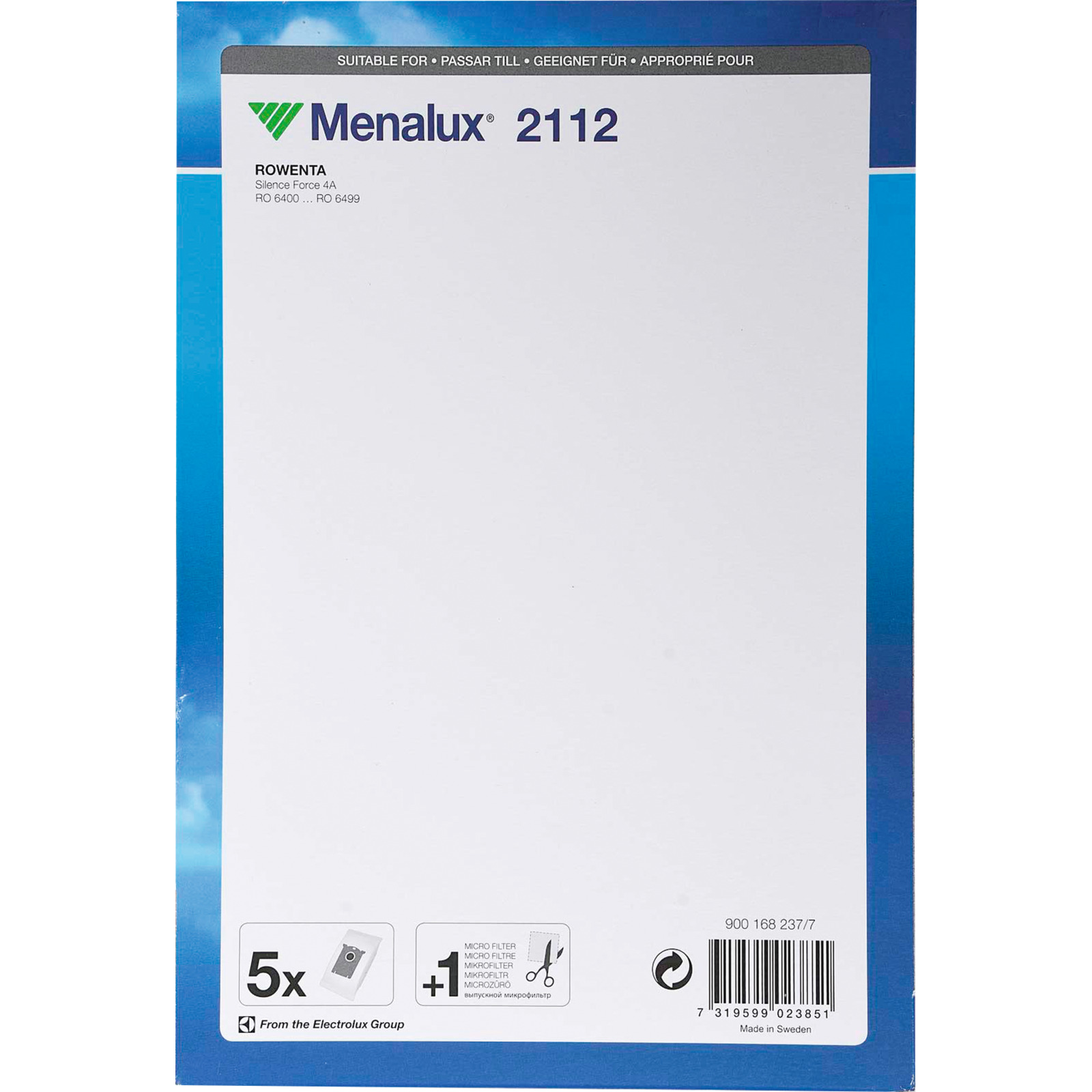 Menalux Staubbeutel 2112