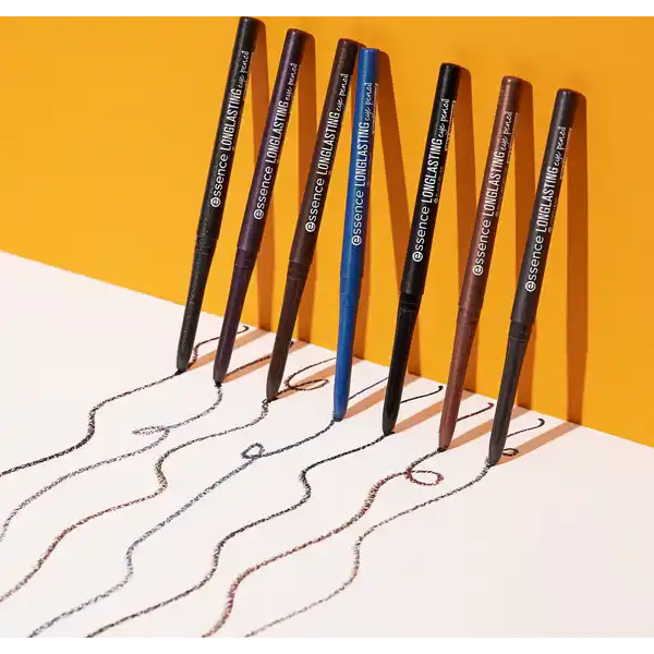 Long Lasting Eye Pencil 01 - black fever, 5er Set