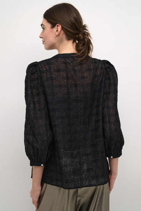 Culture zwarte dames blouse