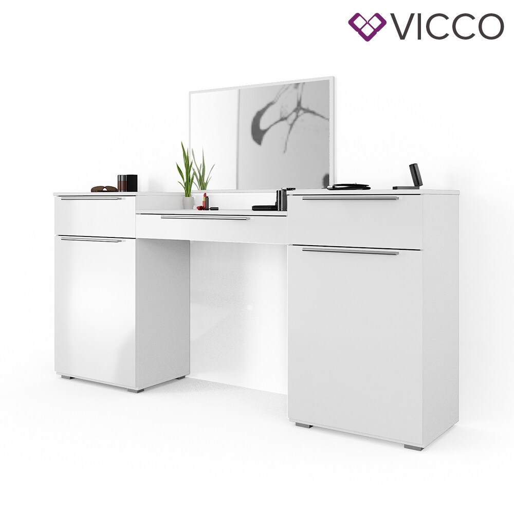 Vicco Schminktisch Lilli Frisiertisch Kommode Frisierkommode Spiegel Weiß