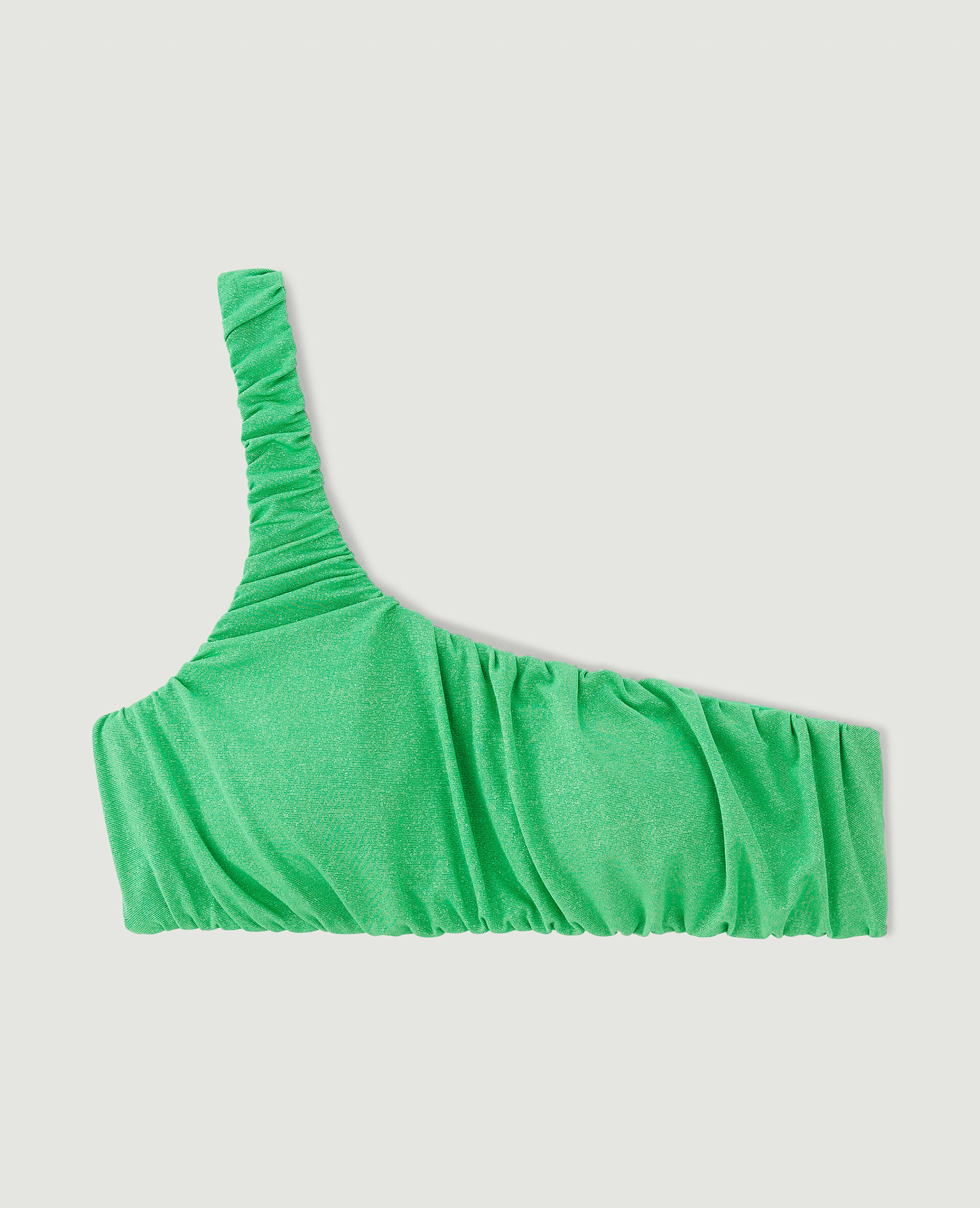 Haut de maillot bandeau asymétrique - Vert