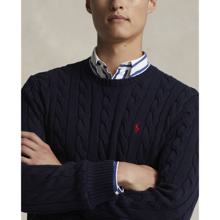 Polo Ralph Lauren Cable-Knit Cotton Sweater Blå