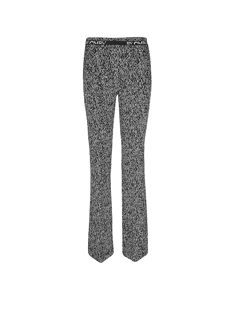 CAMBIO Hose Flared Fit FLOWER  grau