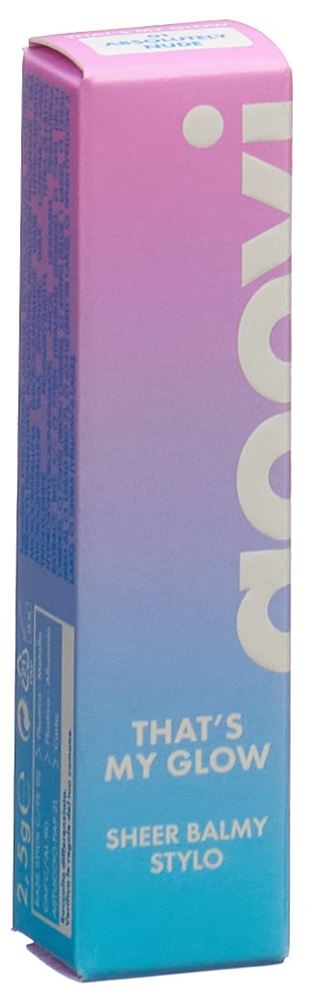 Goovi THAT'S MY GLOW Getönter Lippenbalsam<br>2.5 g, Balsam, 01 Absolutely Nude