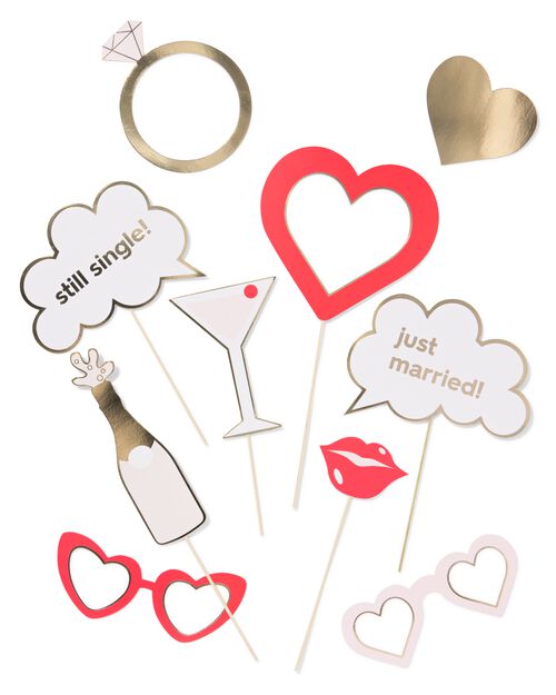 accessoires de fête mariage 12 pièces