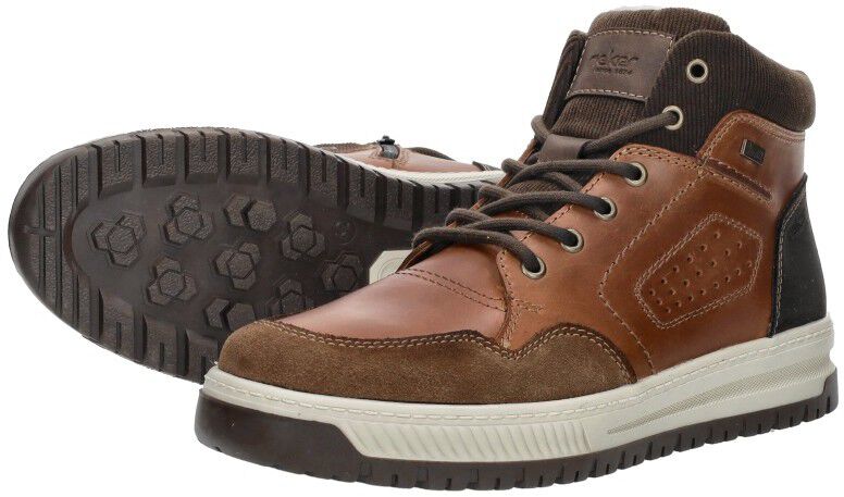 Rieker Veterschoenen Hoog cognac