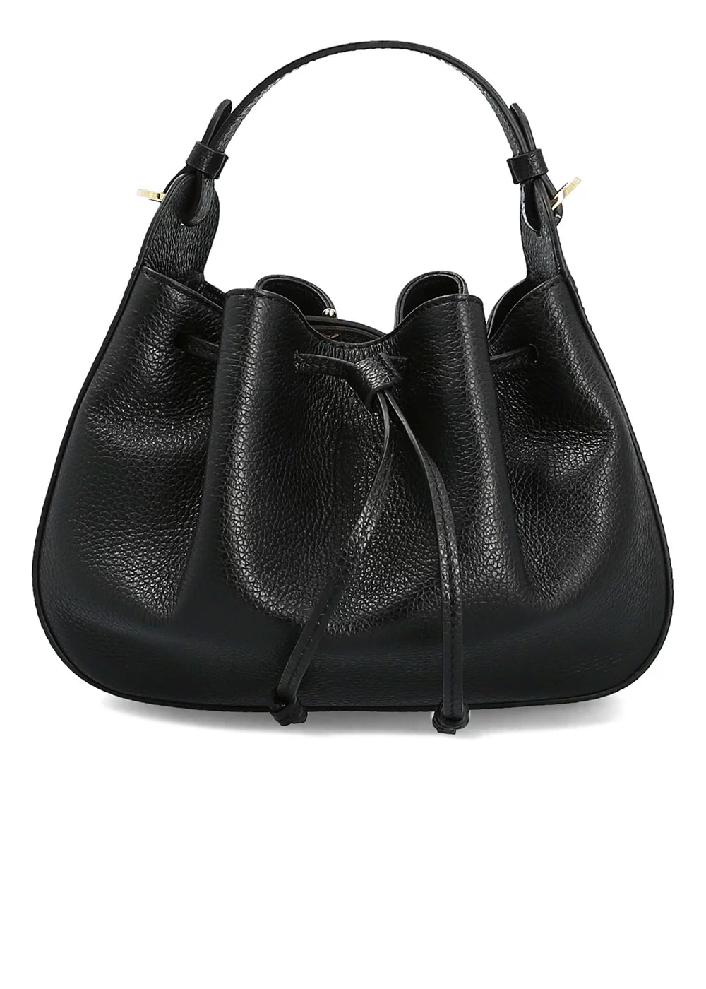 MINI SEAU LEONIE CUIR NOIR