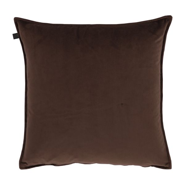 Overseas Middlestitch Kussen - 60 x 60 cm– Velours – Beige