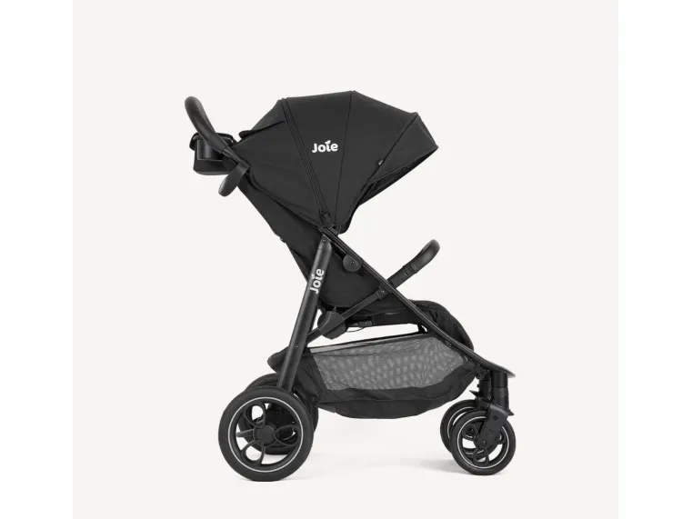 Joie Litetrax Pro, Baldakin, Rejsesystem barnevogn, Ethvert køn, Solidt hjul, Sammenfoldelig, Sort