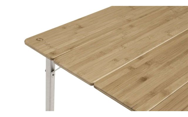 Outwell Custer Campingtisch mit Bambustischplatte