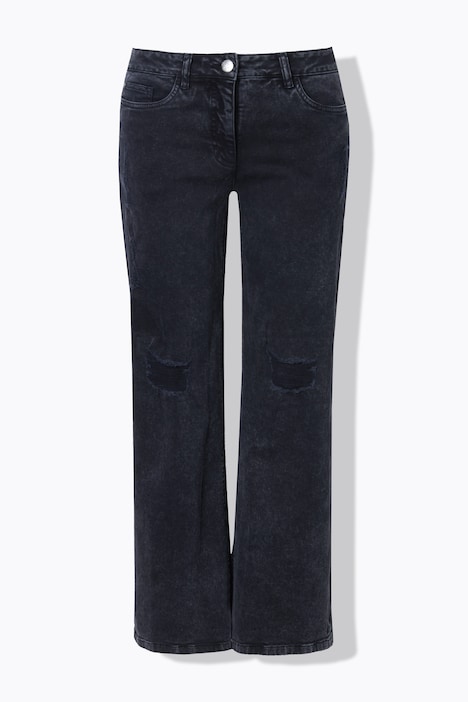 Jeans, weites Bein, Destroy-Effekte, 5-Pocket
