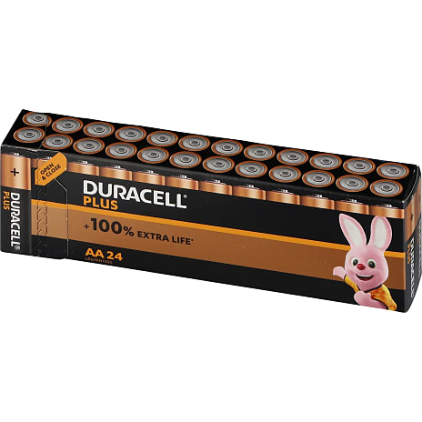 Duracell Plus AA batterier 24-pak