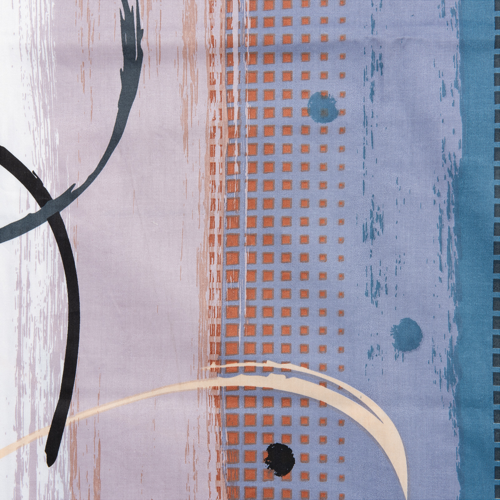 Bettwäsche mit blauem Muster 200x210 2x65x65 Bettanzug Fra