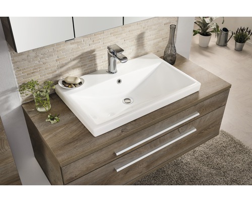 Wastafelmeubel FACKELMANN Stanford 110 cm eiken