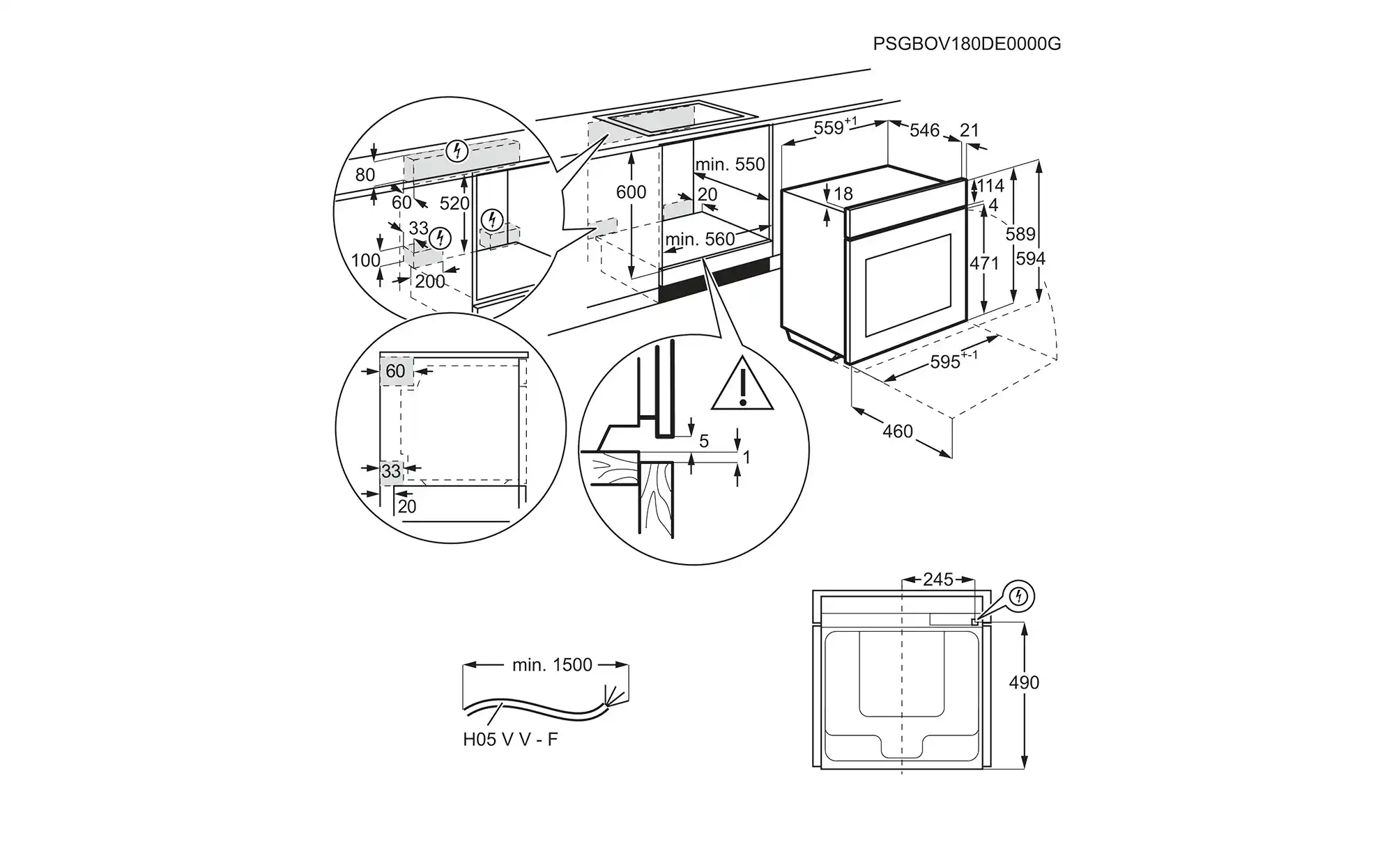 AEG Einbau-Herdset HZ13M20I1R