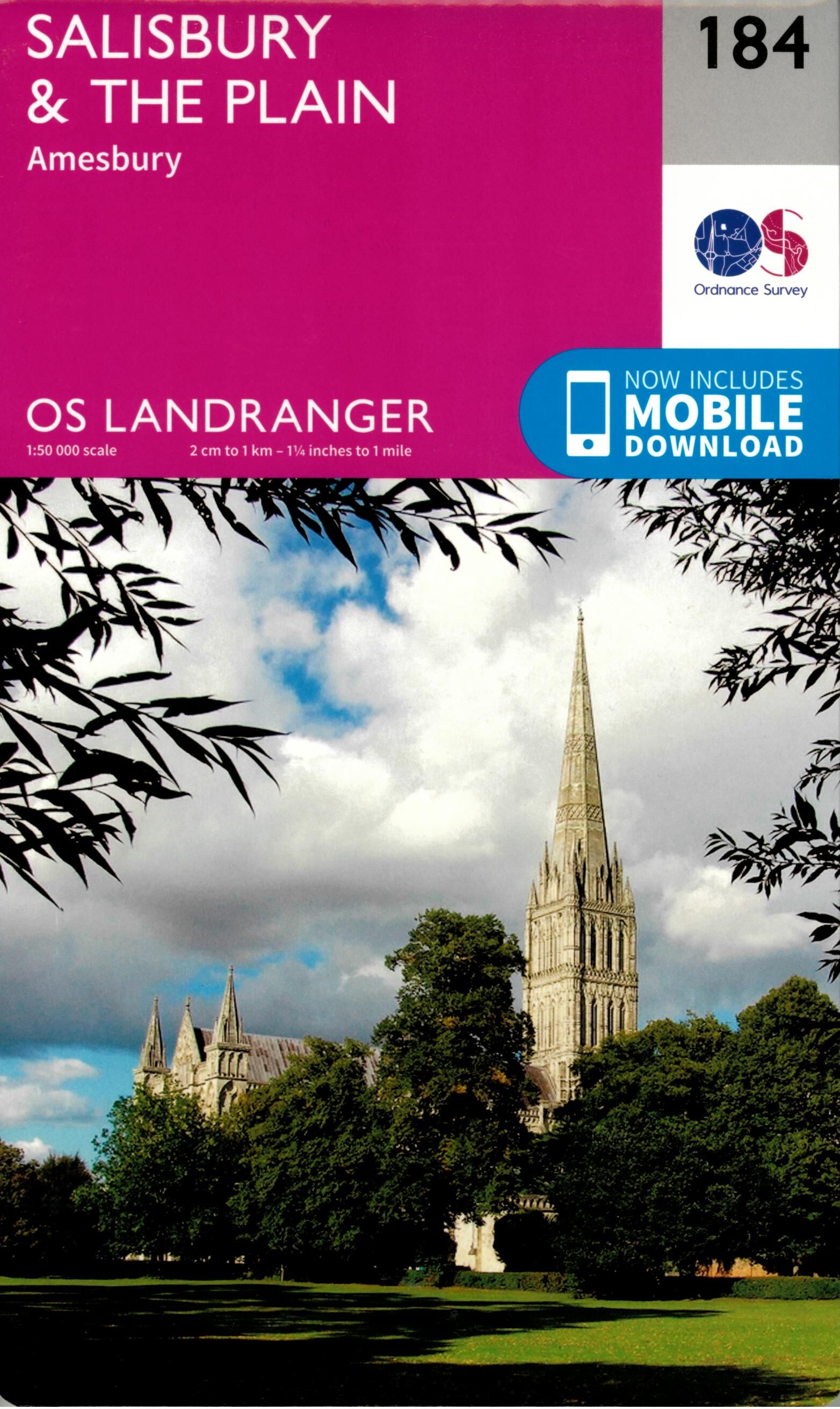 ORDNANCE SURVEY - 184 GB SALISBURY 1 50 000