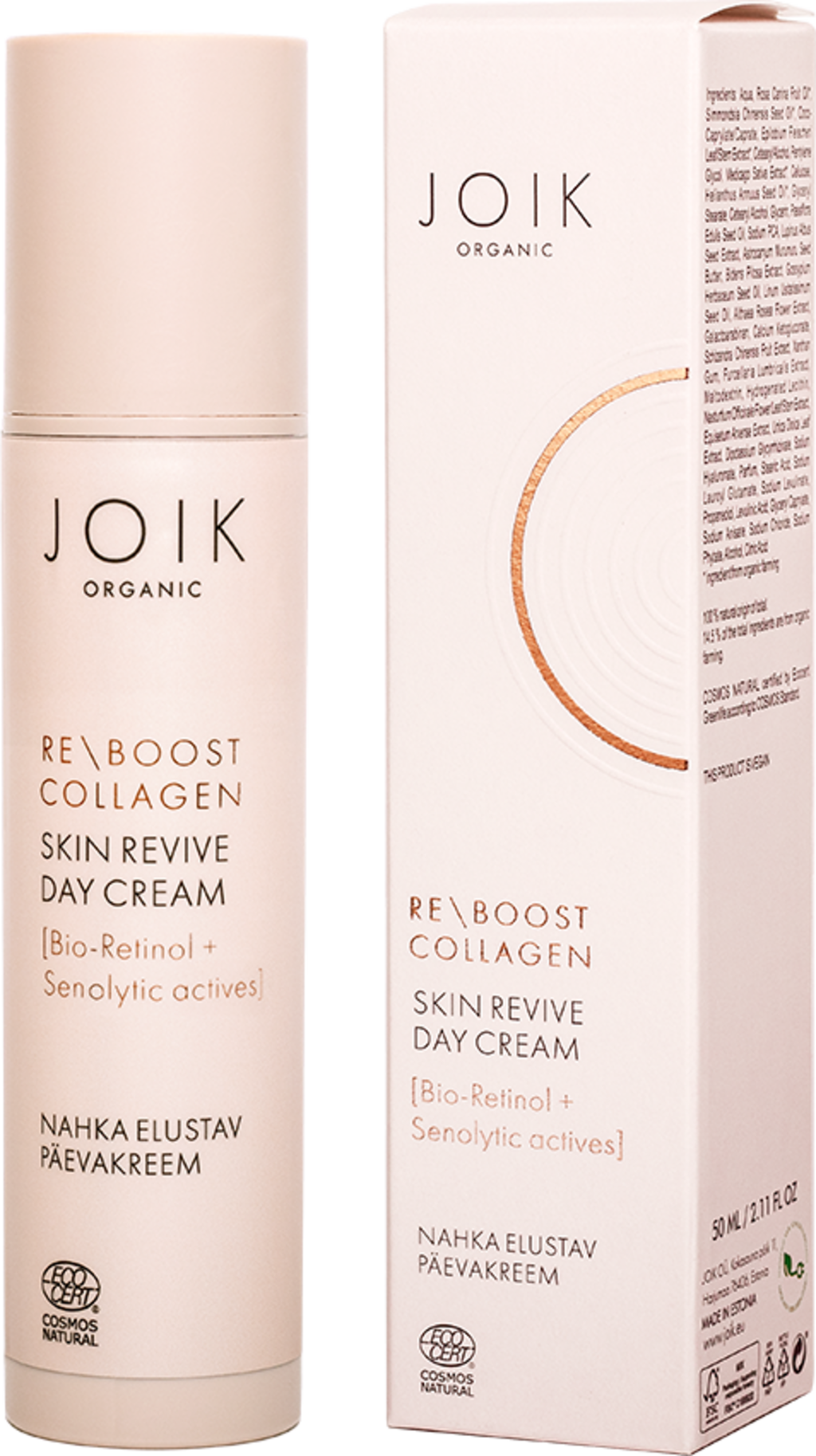 JOIK Organic  Re-Boost Collagen Skin Revive Day Cream, 50 ml