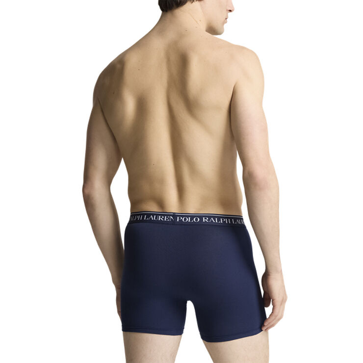 Polo Ralph Lauren Stretch Cotton Boxer Brief 3-Pack 3pk dmsn red/cr navy/rl red