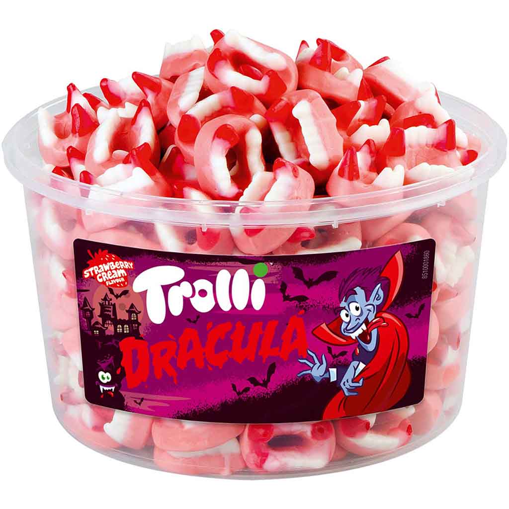 Trolli Fruchtgummi Dracula 150er 1050g MHD:20.3.26