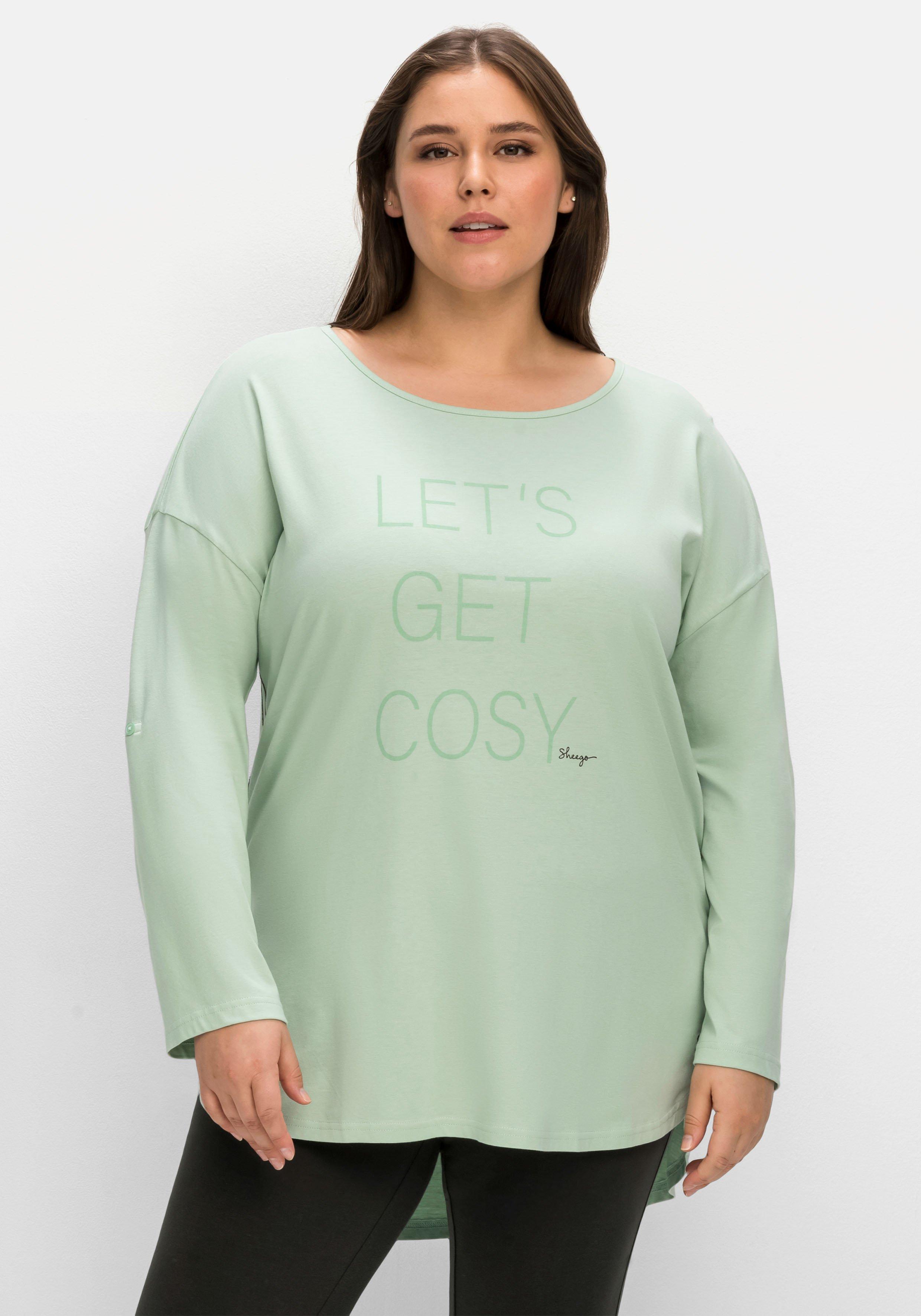 Relax-Shirt mit verlängerter Rückenpartie