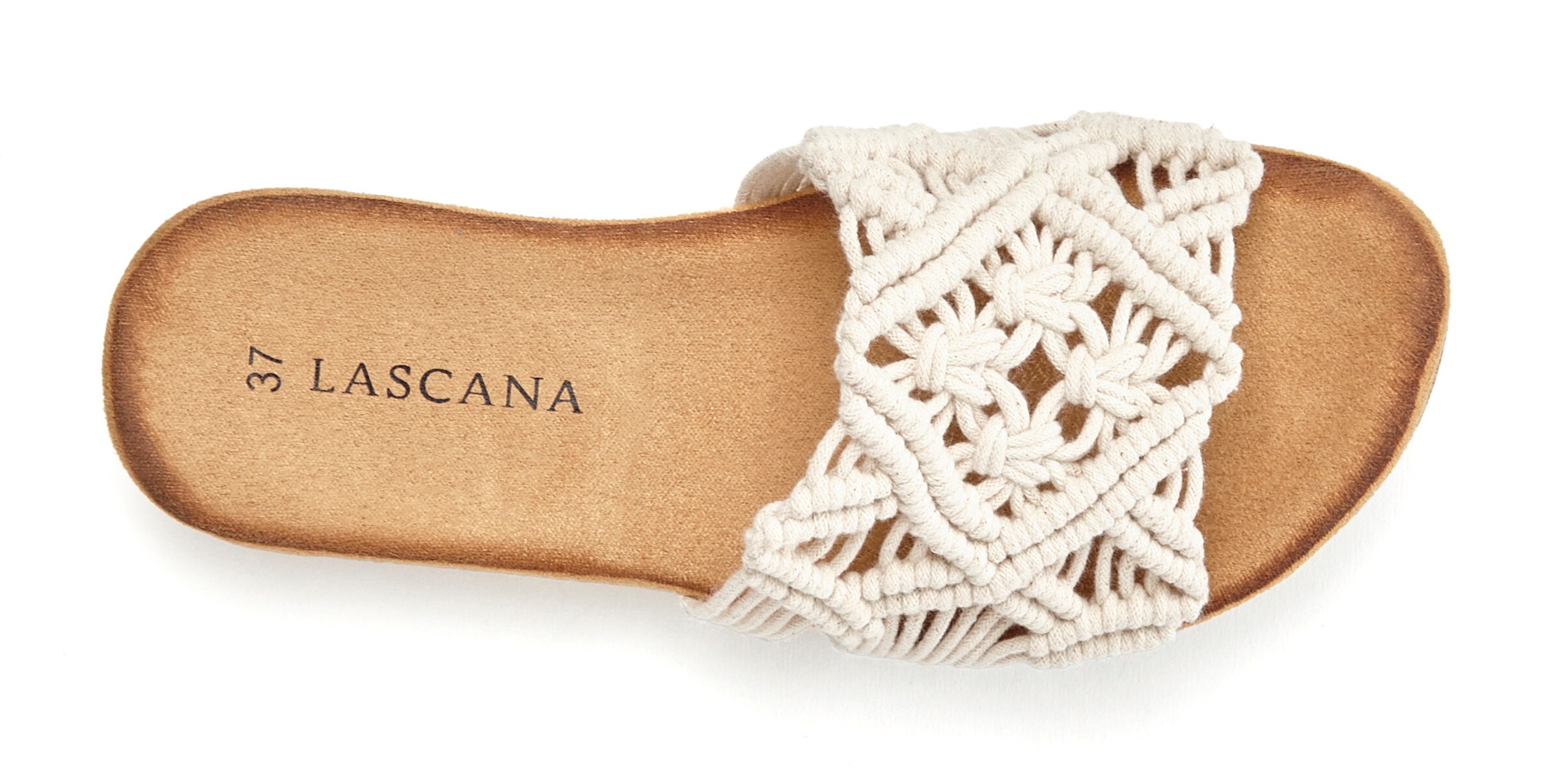 LASCANA Pantolette in beige