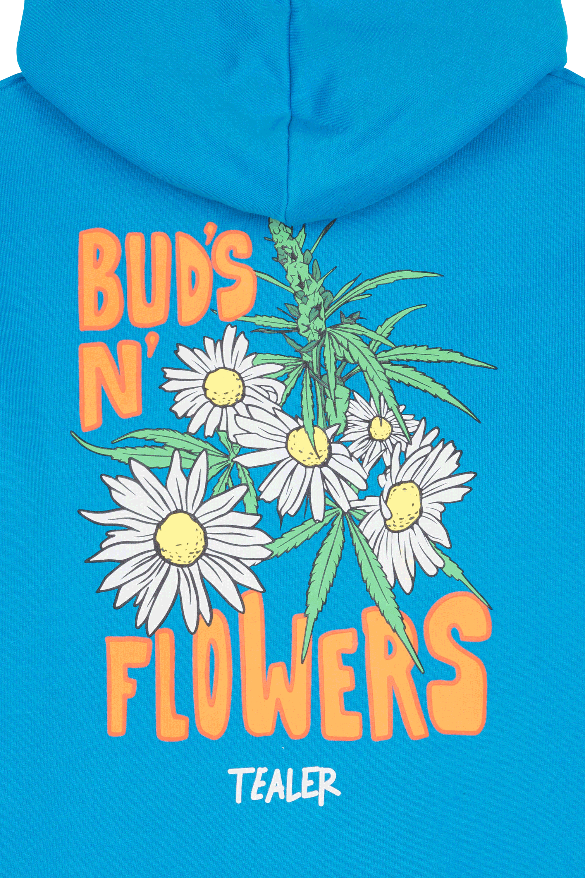 TEALER Hoodie  HD BUDS N FLOWERS Bleu