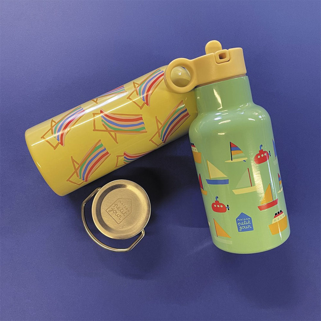 Maison petit jour rvs drinkfles strandstoelen - 500 ml