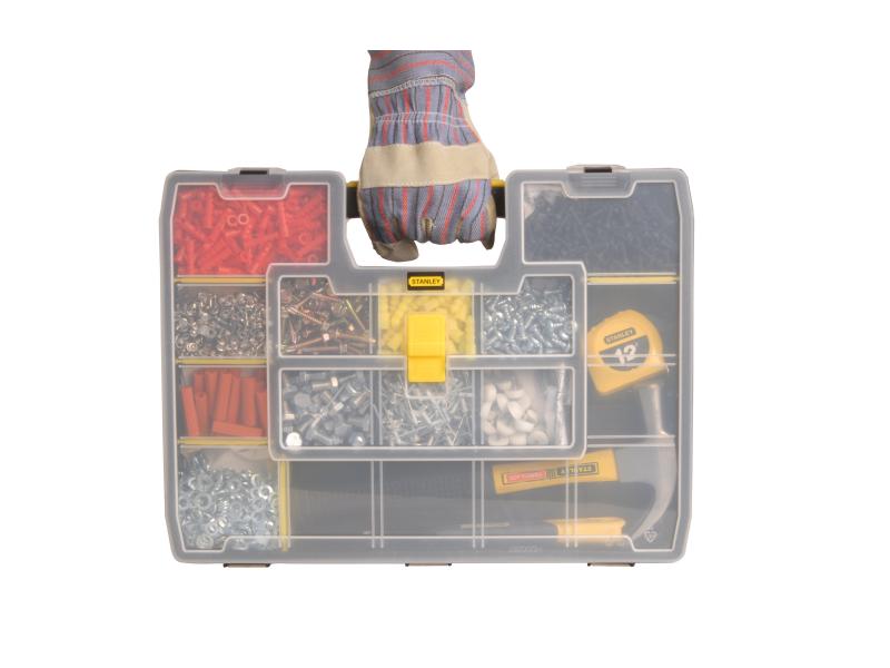 Stanley Organizer Sortmaster 17 Fächer Orangisation von Werkzeugen, Zubehör und Kleinteilen