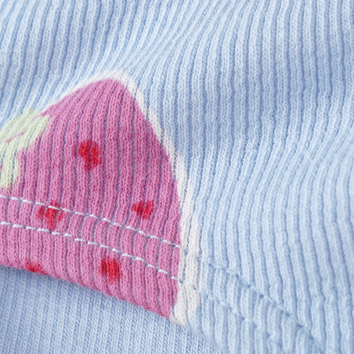 Famy 5 Mädchen Slips mit Rippstruktur hellblau / hellgelb / weiss