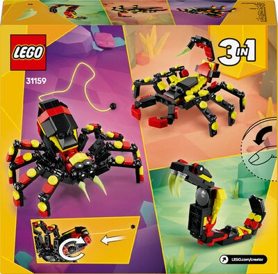 LEGO Creator 31159 Ville dyr: Overraskende edderkopp