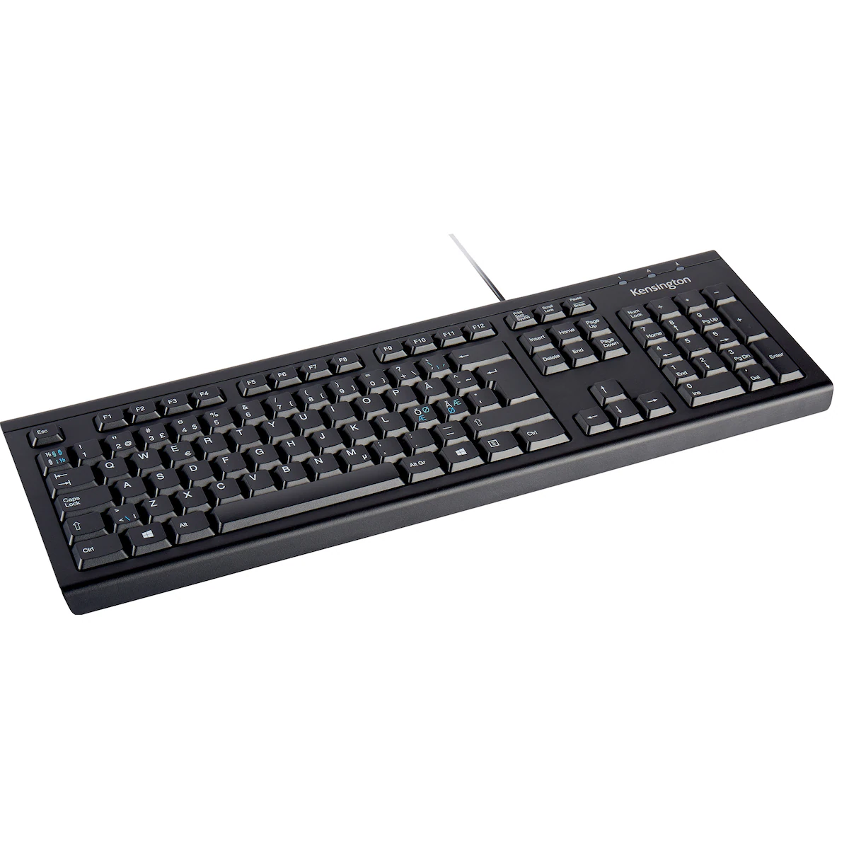 Kensington ValuKeyboard tastatur med kabel (Pan Nordic-oppsett)