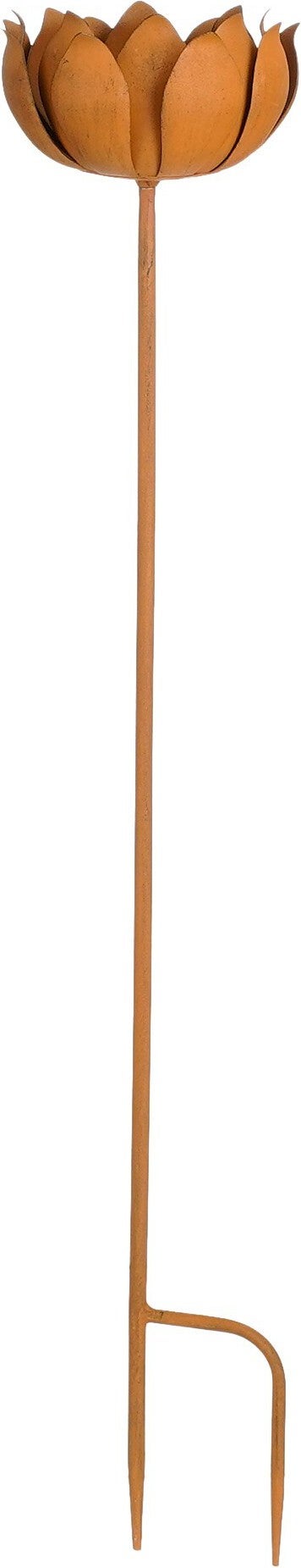 Mica Decorations tuinsteker Ferru bloem bruin 16 x 16 x 85 cm