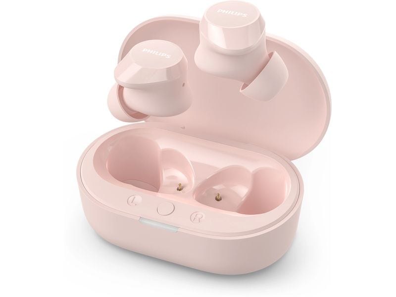 Philips True Wireless In-Ear-Kopfhörer TAT1209PK Pink Kabellose Kopfhörer mit Mikrofon für den Lifestyle-Einsatz