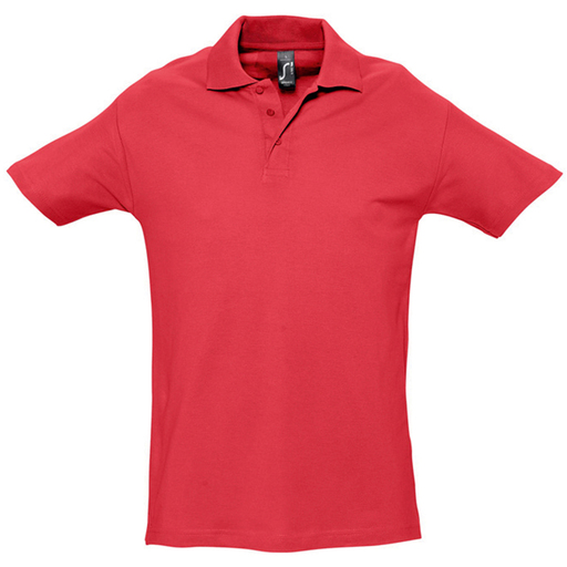Camisa polo de manga curta lisa Sols Spring II, 100% algodão premium