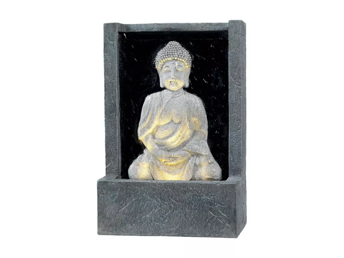 Fontaine extérieure en polyresine Bouddha